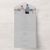 すべての写真を1つの結婚式の招待に追加 オールインワン招待状 (内側)