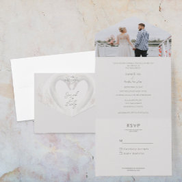 すべての写真を1つの結婚式の招待に追加 オールインワン招待状