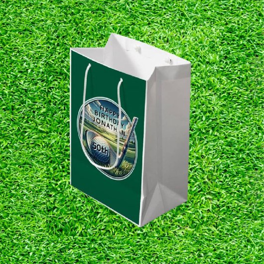 すべての出席者のゴルフ抱き枕 ミディアムペーパーバッグ