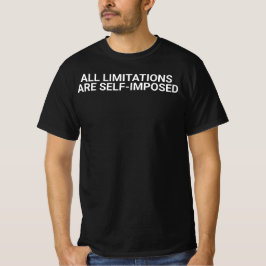 「すべての制限は自分で課している。」 - オリヴァー・ウェンデ Tシャツ