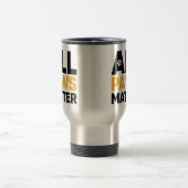 すべての前足は問題カスタム犬 トラベルマグ (中央)