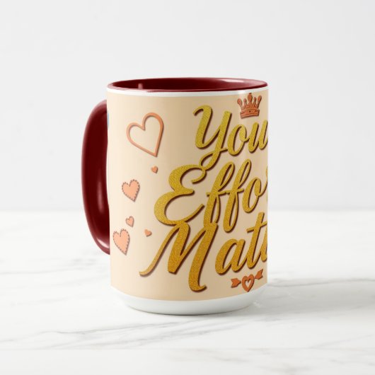 すべての努力は価値がある | 現代の職場 マグカップ (正面左)