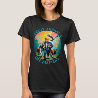 すべての動物の生活ドナルドトランプステッカー Tシャツ