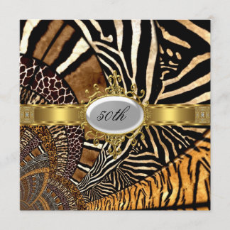 すべての動物の肌が50歳の誕生日パーティーを見る 招待状