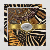 すべての動物の肌は誕生日パーティーに見える 招待状 (正面/裏面)