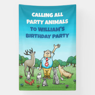 すべての動物の誕生日おめでとうございます 横断幕