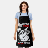 すべての動物は1に等しい エプロン (着用した状態)