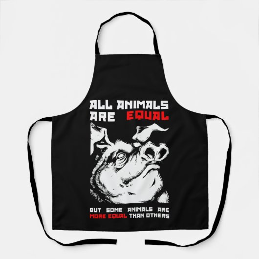 すべての動物は1に等しい エプロン (正面)