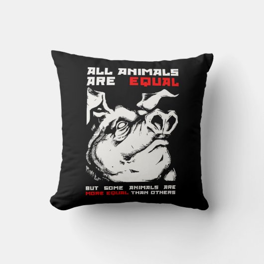 すべての動物は1に等しい クッション (正面)