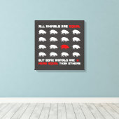 すべての動物は2に等しい キャンバスプリント (インサイチュ (ウッドフロア))