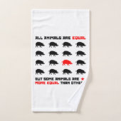 すべての動物は2に等しい バスタオルセット (ハンドタオル)