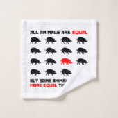 すべての動物は2に等しい バスタオルセット (ウォッシュタオル)