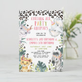 すべての動物を呼び出すパーティー関節誕生日 招待状 (スタンド正面)