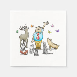 すべての動物を呼び出す誕生日 スタンダードカクテルナプキン