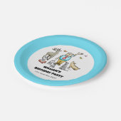 すべての動物を呼び出す誕生日 ペーパープレート (アングル)