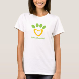 すべての動物を愛する Tシャツ