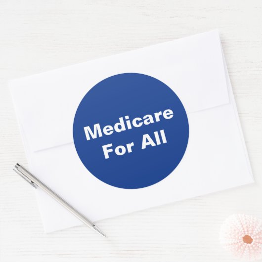 すべての医療の青と白のためのメディケア ラウンドシール (封筒)