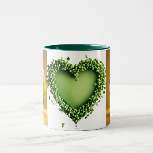 すべての口のエレガンス:素晴らしデザインコーヒーマグ ツートーンマグカップ (中央)