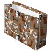 すべての可愛い犬 ラージペーパーバッグ (正面アングル)