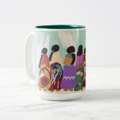 すべての可能性のコーヒー・マグの女性 ツートーンマグカップ (正面左)