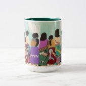 すべての可能性のコーヒー・マグの女性 ツートーンマグカップ (中央)