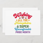 すべての同性愛者を願うすごいプライド月 招待状 (正面/裏面)