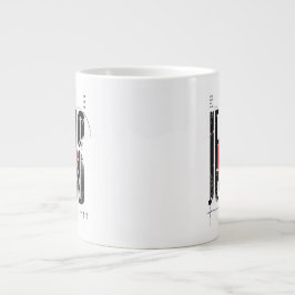 すべての名にまさる名、イエス グランジ モダン ストリートウェア ジャンボコーヒーマグカップ