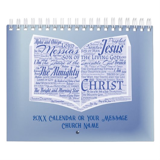 すべての名前の上にイエスの名前 – Bible Verse カレンダー (カバー)