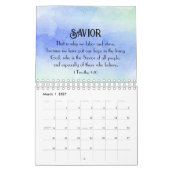 すべての名前の上にイエスの名前 – Bible Verse カレンダー (3月 2027)