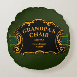 すべての名前を変更これはGrandpa's Chair Grandkids ラウンドクッション