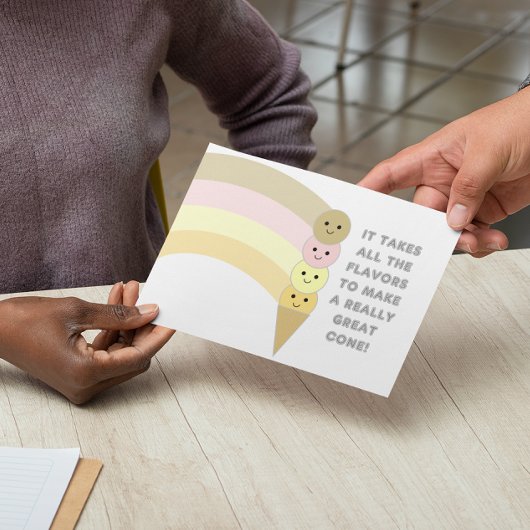 すべての味の感動的ポストカード ポストカード