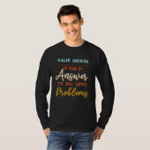 すべての問題に対する偽のゲッコスの答え動物ミーム胡 Tシャツ (正面フル)