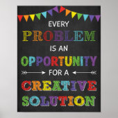 すべての問題は機会成長のマインドである ポスター (正面)