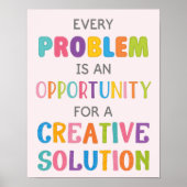 すべての問題は機会成長のマインドである ポスター (正面)