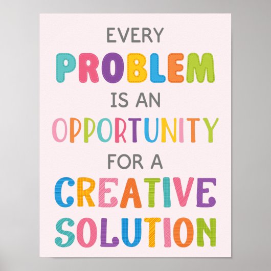 すべての問題は機会成長のマインドである ポスター (正面)