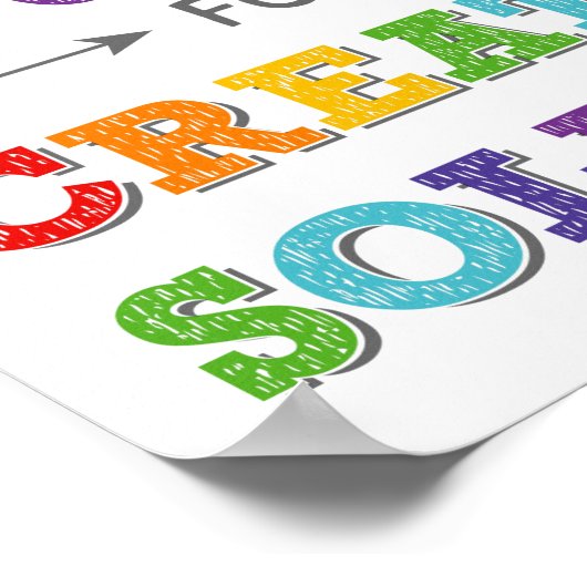 すべての問題は機会成長のマインドである ポスター (角)