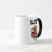 すべての問題を解決前向き モーフィングマグカップ (正面右)