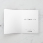 すべての善のための誕生日祈りの言葉 カード (内部)