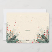 すべての喜びと幸せを込めて グリーティングカード シーズンカード (裏面)