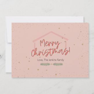 すべての喜びをカウントするクリスマスの休日のフォトカード カード