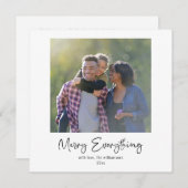 すべての喜びを カリグラフィー オーダーメイド フォト QRコード シーズンカード (正面/裏面)