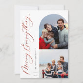 すべての喜びを 2 枚の写真で家族 シーズンカード (正面)