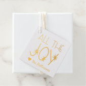 すべての喜び |かわいいパーソナライズされたホリデーギフトラベル フェイバータグ (箱)