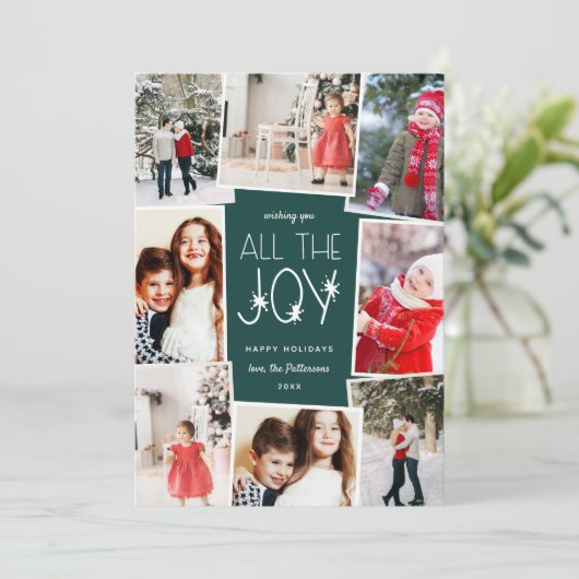 すべての喜び |写真数々のコラージュ シーズンカード (スタンド正面)