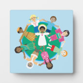 すべての国のイエスと子供 フォトプラーク (正面)