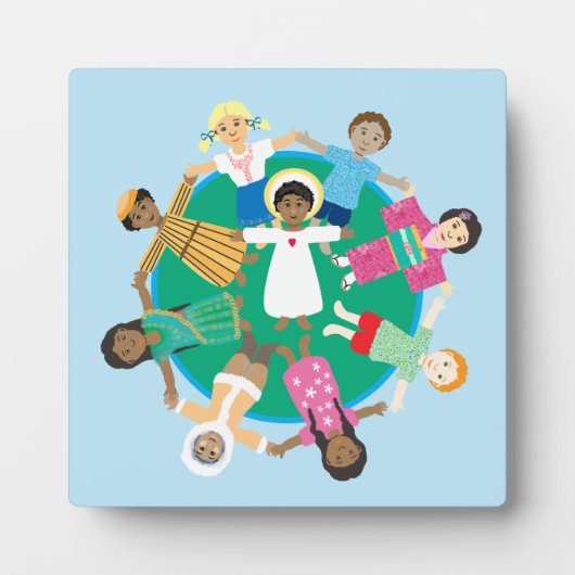 すべての国のイエスと子供 フォトプラーク (正面)