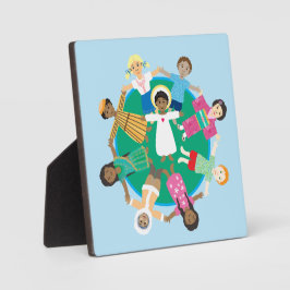 すべての国のイエスと子供 フォトプラーク