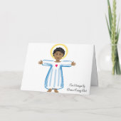 すべての国の子どもがいる子イエス シーズンカード (裏面)