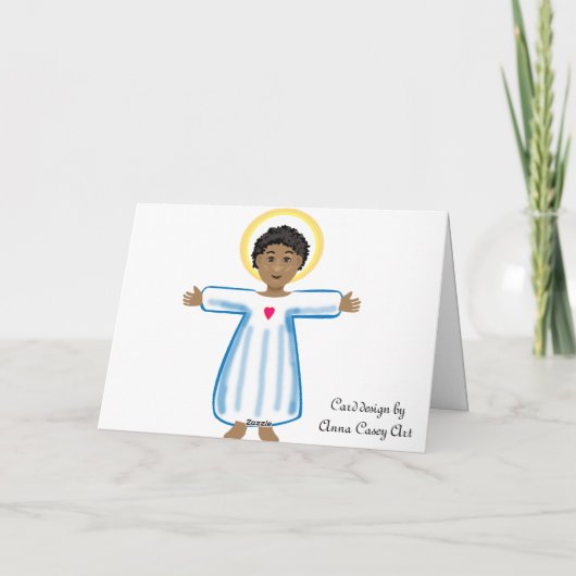 すべての国の子どもがいる子イエス シーズンカード (裏面)