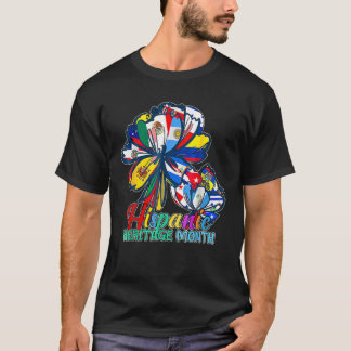 すべての国フラワーヒスパニック伝統月 Tシャツ